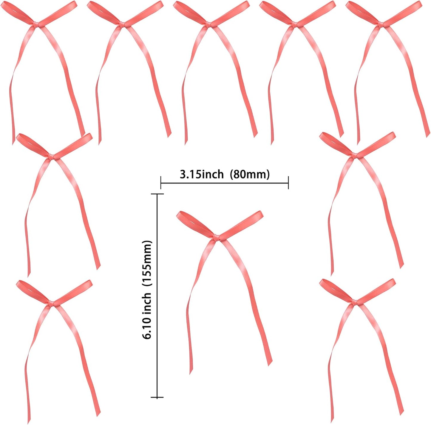 Ephlyn 30Pcs Bow Cupcake Toppers Valentine's Bowknot Ribbons Coquette Bow High Footed Cup Balloon Wall Party Decorations Cake Dessert Picks Baby Girl Birthday Wedding Party Supplies Peach Pink