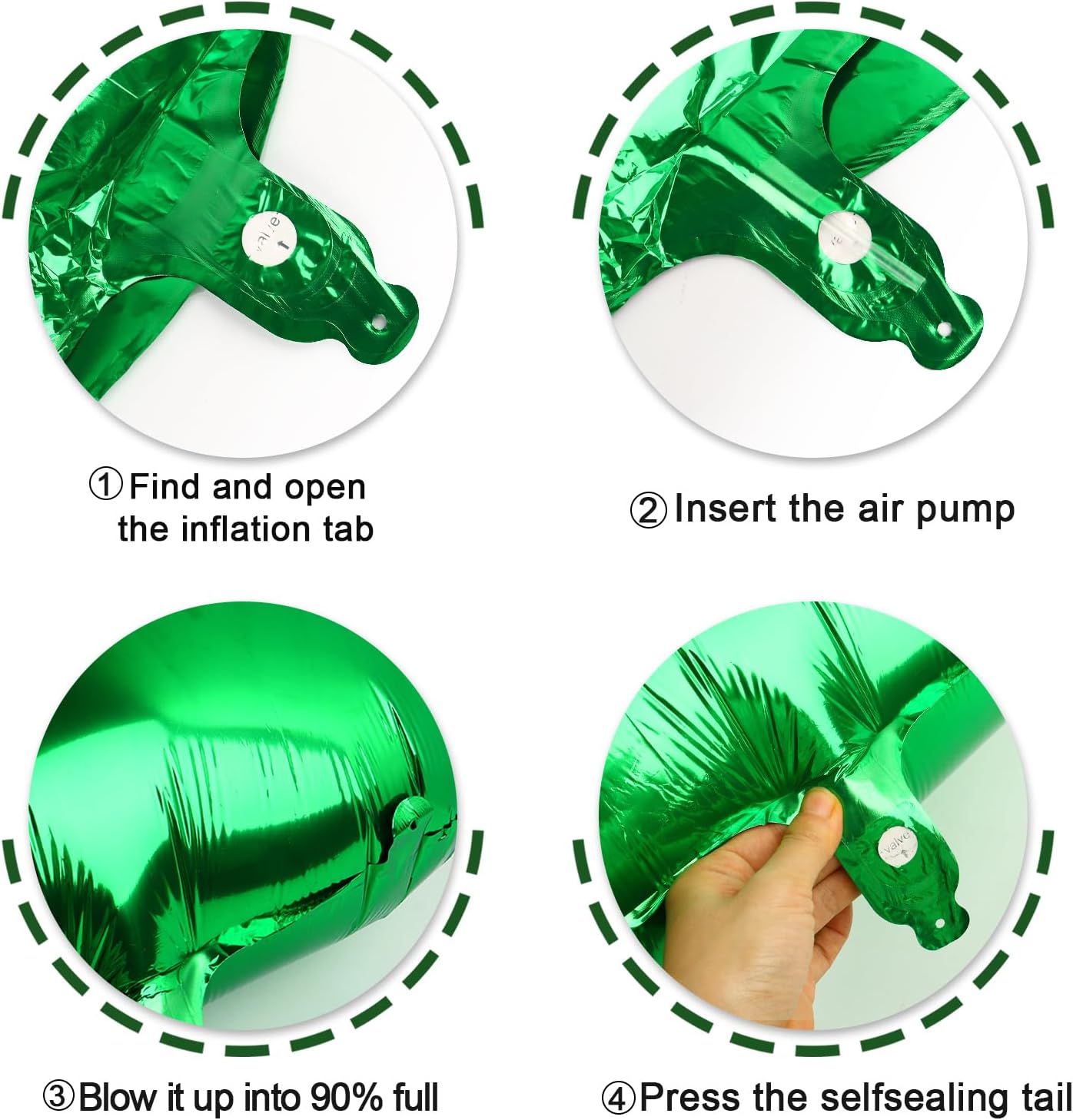 40 Inch Green 3 Large Number Balloon, 3 13 23 30 33 36 Green Birthday Party Decorations, Number Three Foil Balloons for Anniversary Party Graduations Celebration Supplies
