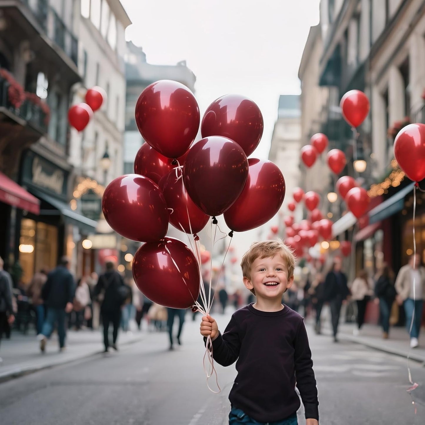 110pcs Burgundy Red Balloon 12 Inch, Burgundy Red Latex Balloons for Birthday Party Baby Shower Wedding(with 2 Ribbons).