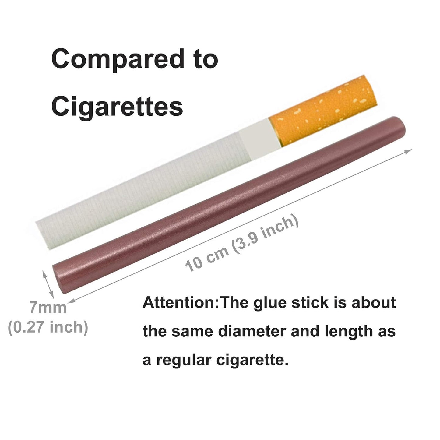 VARACL Hot Melt Glue Sealing Sticks for Letter Seal Stamp - Great for Wedding Invitations, Cards Envelopes, Snail Mails, Postcards, Greeting Cards, Gift Ideas, 7 x 100 mm, 20PCS (Rose Gold)