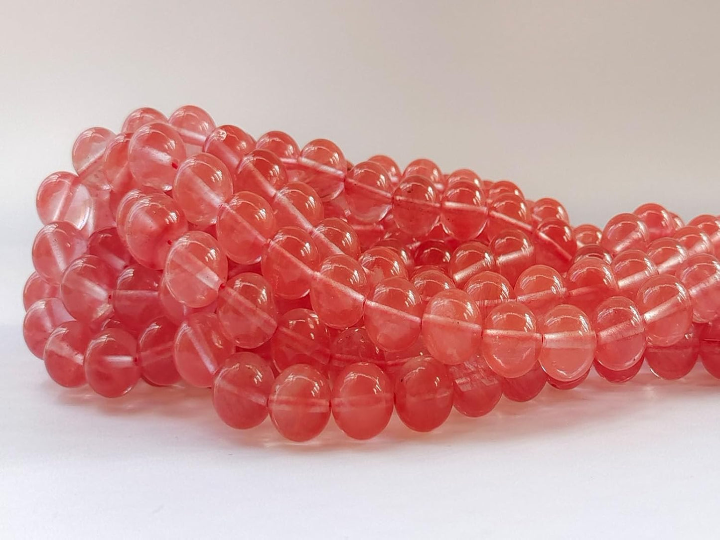 Stone Beads 8mm 100pcs Watermelon Quartz Beads Round Loose Gemstones Beads for Bracelet Necklace Jewelry Making (8mm, 60824 Watermelon Quartz)