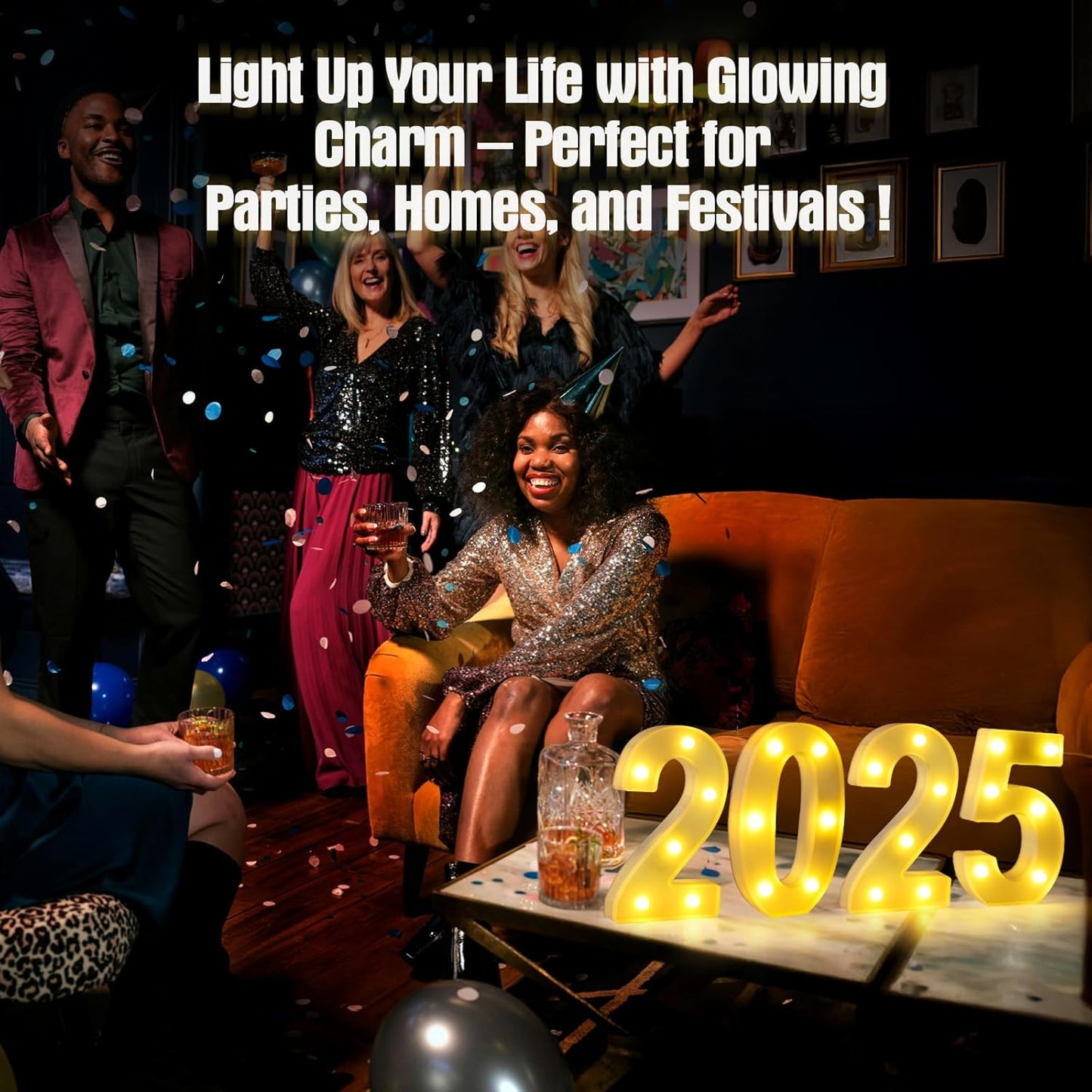 7th Birthday Decorations for Girls and Boys,7 Year Old Birthday Decorations for Centerpieces Table,Light Up Numbers 7 Sign Led for Party Backdrop Wall Decor for Wedding Anniversary Home