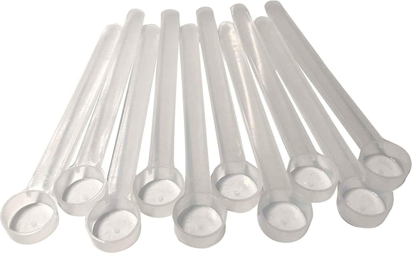 1 mL (1 CC) Long Handle Scoop for Measuring Coffee, Pet Food, Grains, Protein, Spices and Other Dry Goods (Pack of 10)
