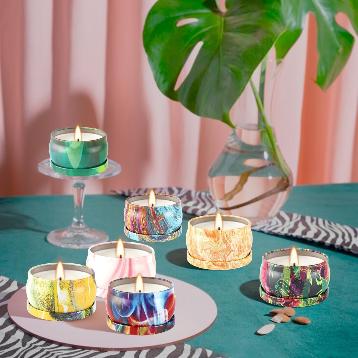 Scented Candles Gifts Set 24 Pack Soy Wax Travel Tin Jar Candles for Home 2.5 OZ Scented for Mom for Christmas, Birthday, Thanksgiving, Mother's Day