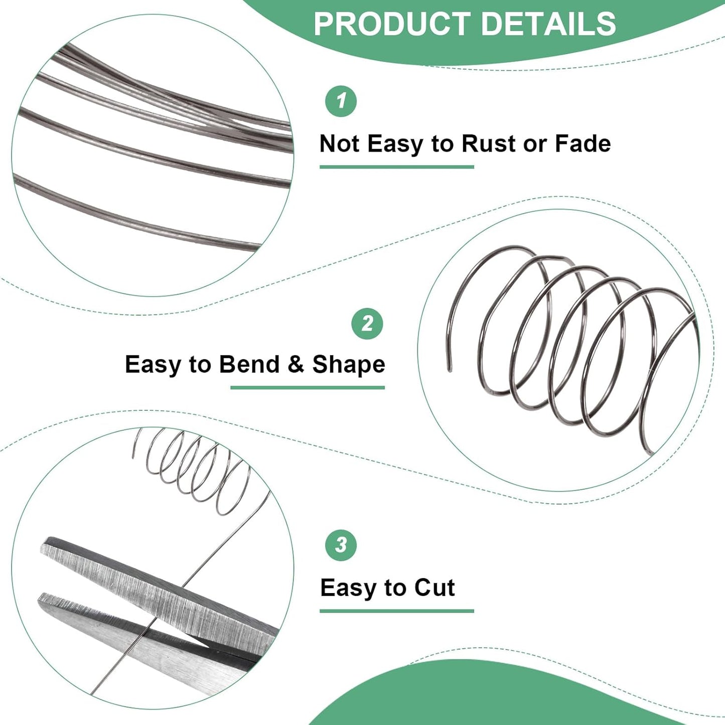 0.5 mm/24 Gauge Copper Wire for Jewelry Making, 20.3FT Copper Beading Craft Wire for Jewelry/Weaving/DIY Crafting/Planting, Color-Retaining [6.2M, Metallic Black]