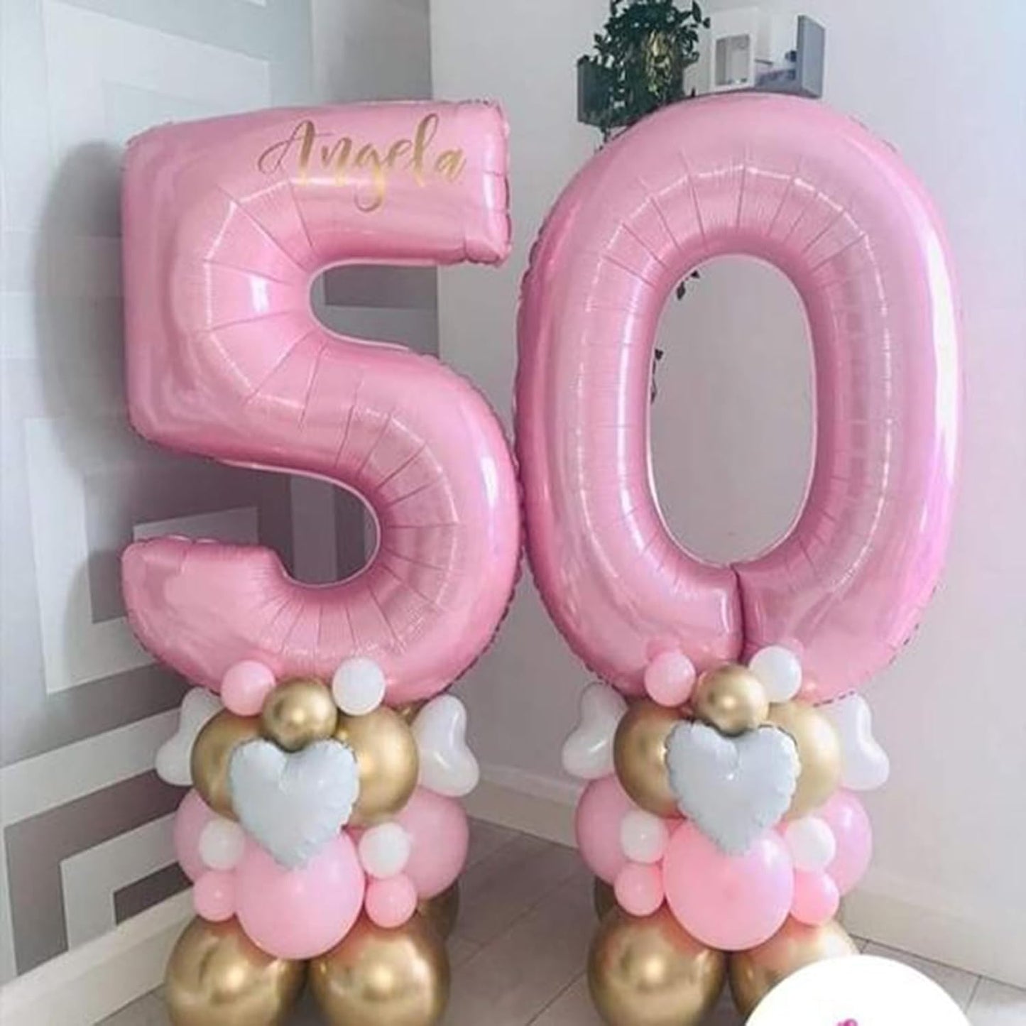 Light Pink 0 Number 40 Inch Large Balloon 0 Numbers Big Foil Helium Number Balloons 0-9 Jumbo Happy 10 20 30 50 60 80 Mylar Birthday for Baby Girl Anniversary Party Supplies (Number 0)