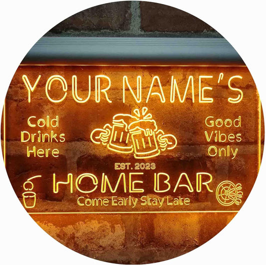 ADVPRO Personalized Your Name Custom Home Bar Beer Established Year Single Color LED Neon Sign 12 x 8.5 Inches st4s32-p11-tm-y