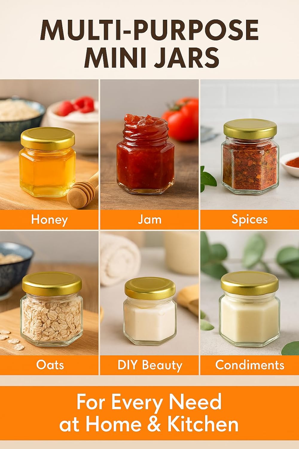 50 Pack 1.5 oz Hexagonal Honey Jars for Honey with Wooden Dipper bee Charms Thank You Cards Burlap Fabric Twine String for Baby Shower Wedding Party Favors Gifts