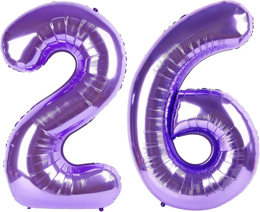 Purple Number 26 Balloon