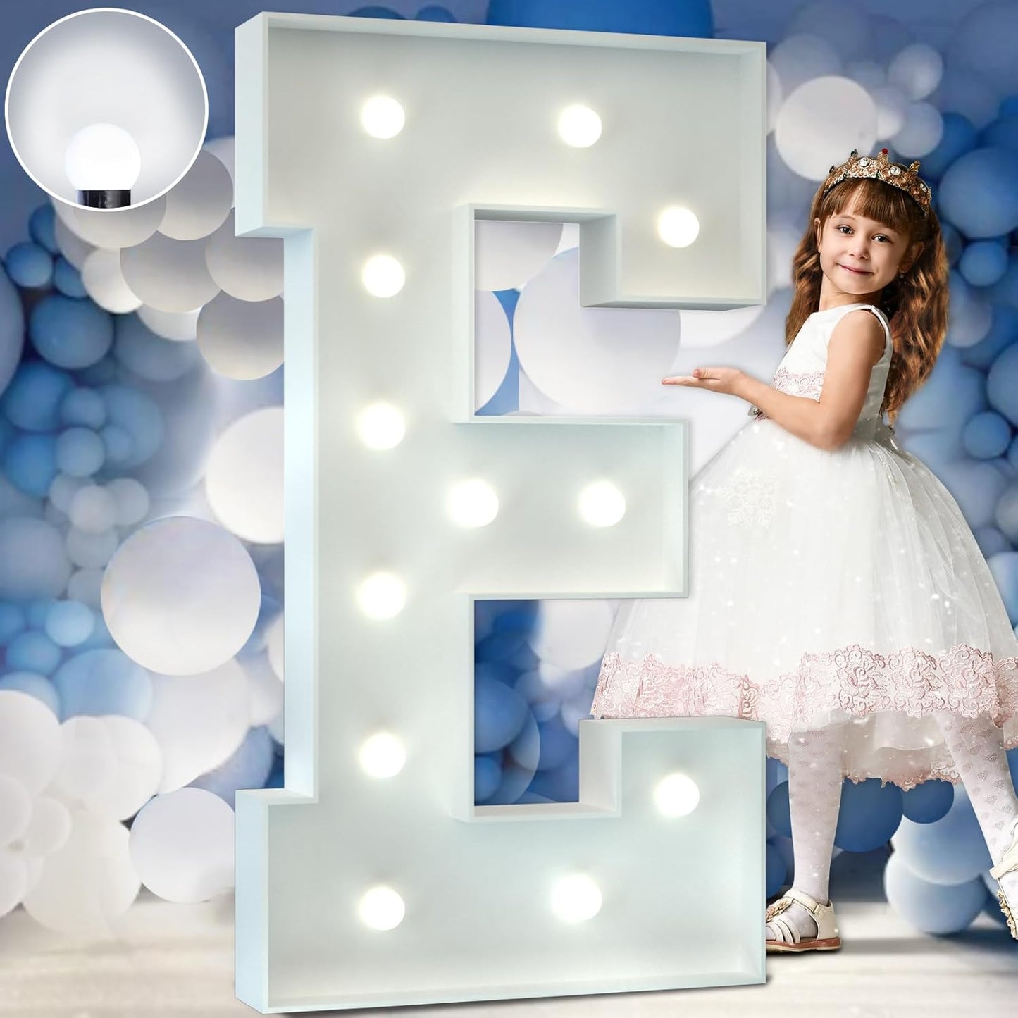 Marquee Letters 4 Feet Tall Large Light Up Letters Baby Shower Decorations Wedding Engagement Proposal White Party Decorations Marry Me Sign Big Cardboard Backdrop E