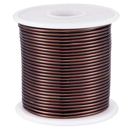 12 Gauge Light Brown Aluminum Craft Wire (105FT) - Anodized for Jewelry Making, Beading Floral, Plant Gardening, Sculpting & Modeling Craft Wire (Light Brown #18, 2mm)