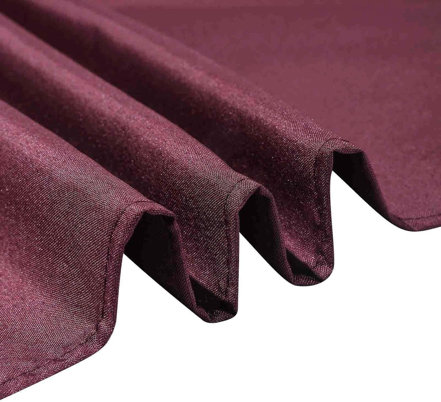 Efavormart 90" Square Polyester Table Overlay for Wedding Kitchen Dining Events - Burgundy