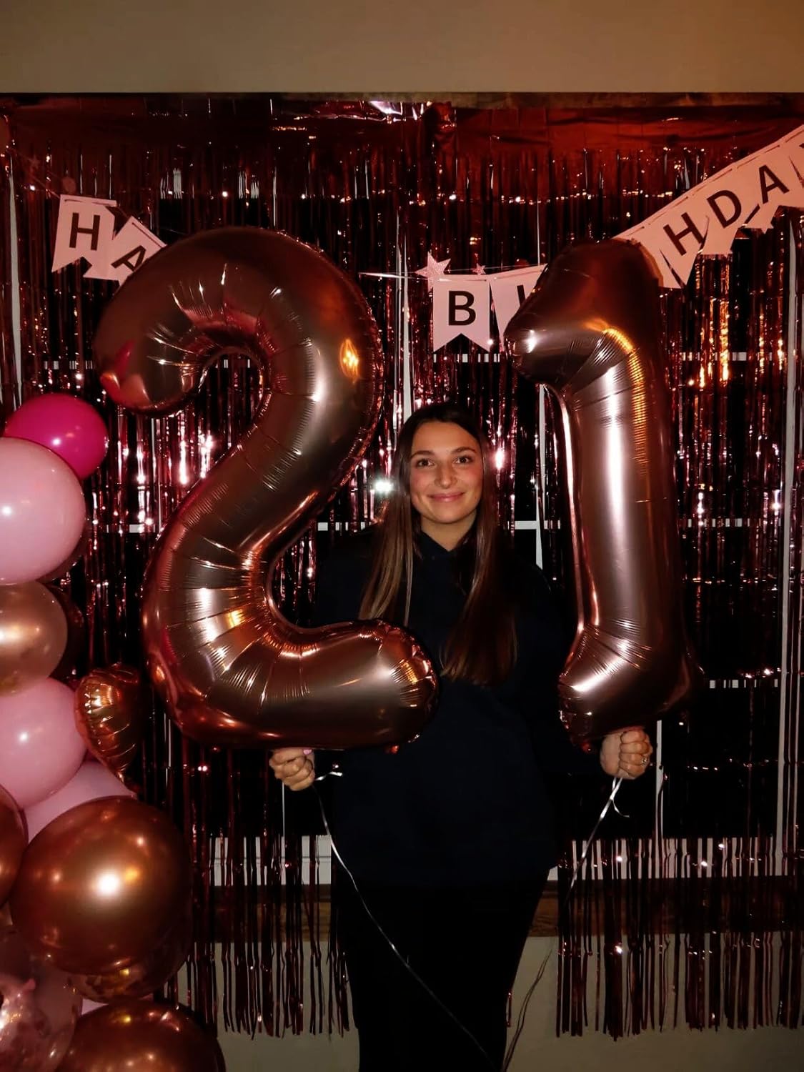 Coffee Brown Number 1 Balloon 40 inch, Number 1 Birthday Balloons for Boy Girl, Dark Brown Foil One Balloon for 1st 10 11 12 16 18 Birthday Party, Anniversary Celebration Numbers Decorations