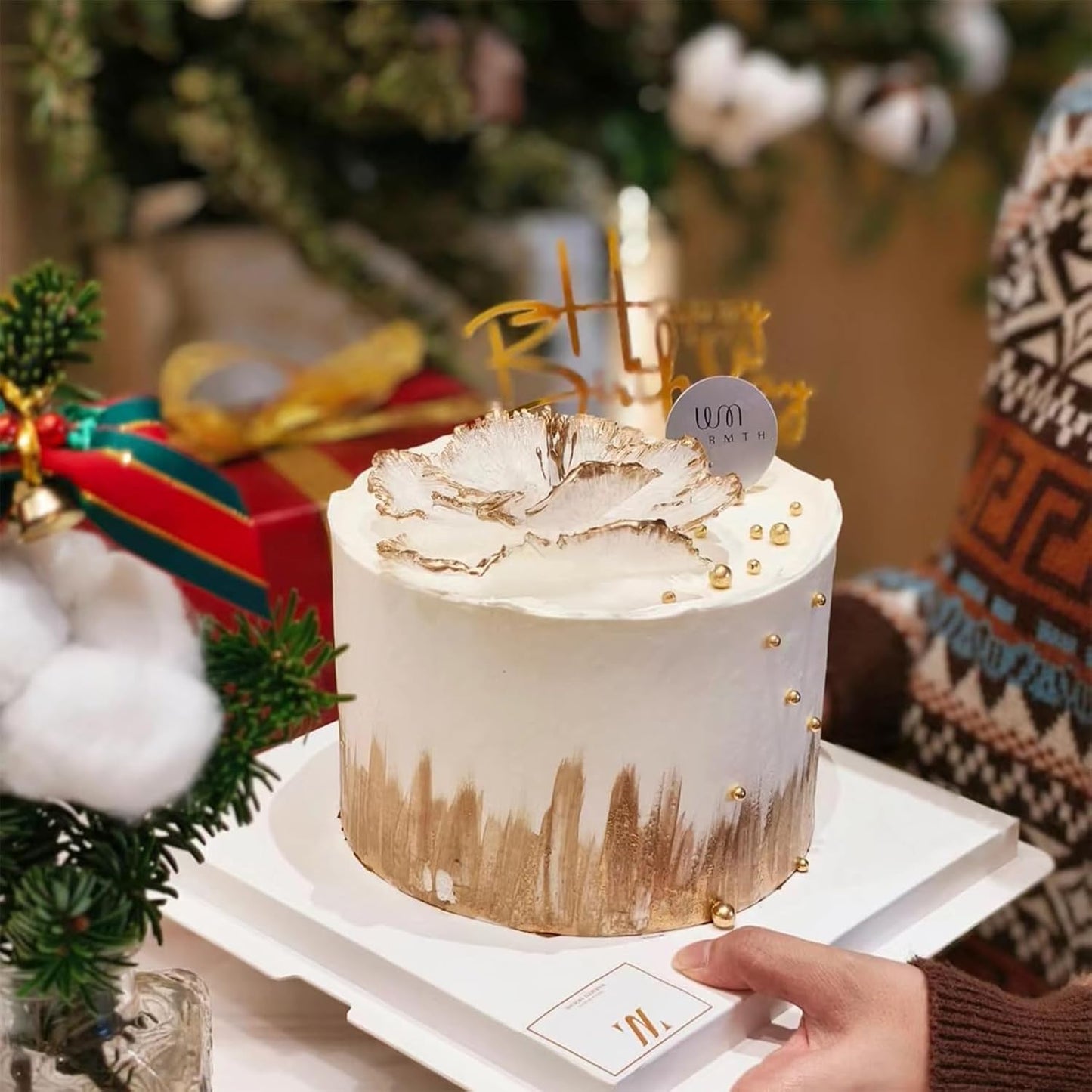 Sentovac 4mm Gold Pearl Sprinkles Edible Cake Decorating Sugar Candy Cookie Cake Cupcake Topper Ice Cream Baking Decorations Halloween Christmas Valentines Wedding Supplies