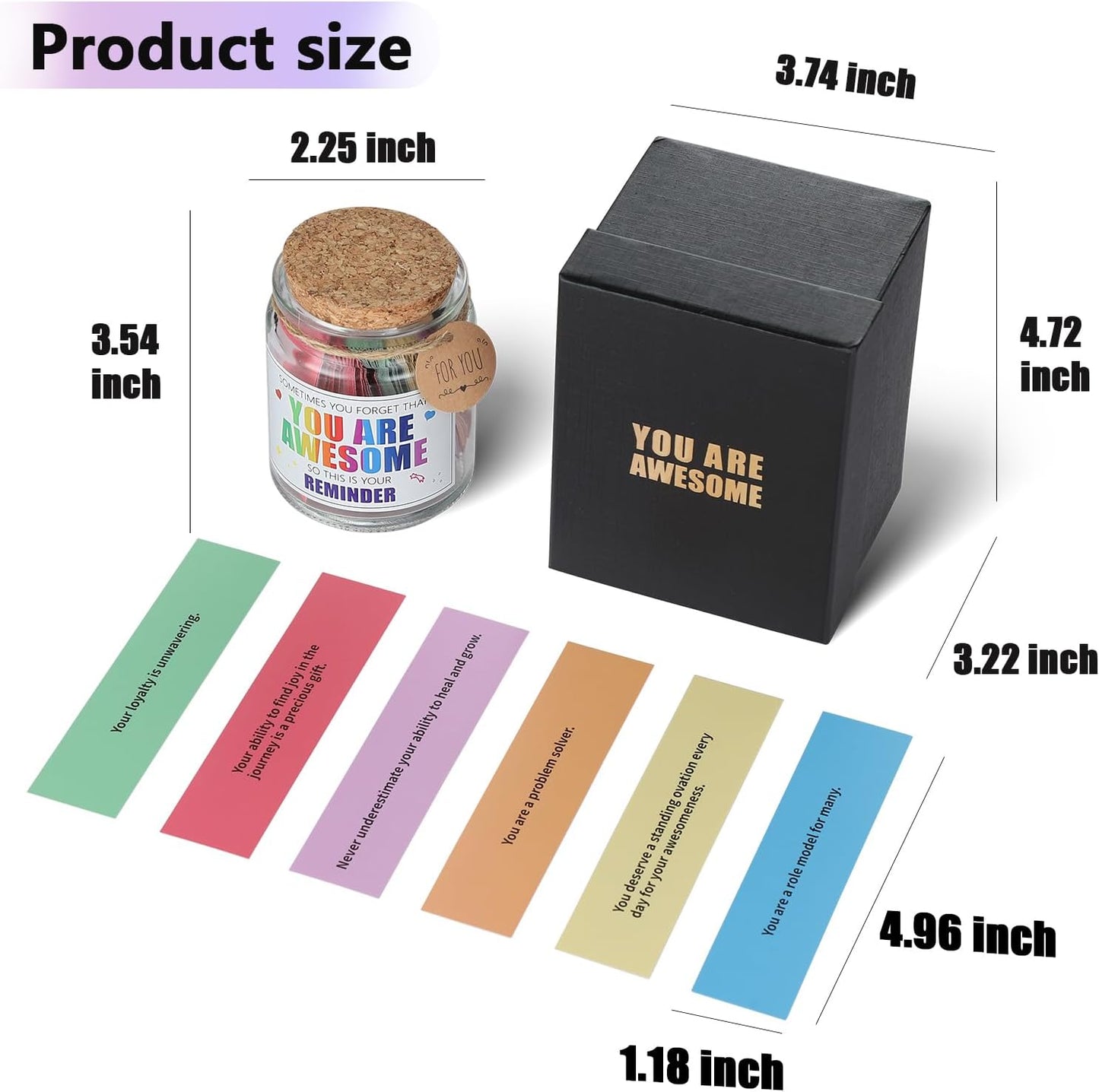 You Are Awesome Jar Thanksgiving Day Gift Inspirational Gifts for Dad Father Man Women Best Friend Anniversary Friendship Thank You Graduation Birthday Gifts