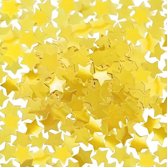 Gold Metallic Foil Star Confetti 0.78inch/2cm 8000PCS Table Confetti for Party Birthday Decoration or Filled Balloons