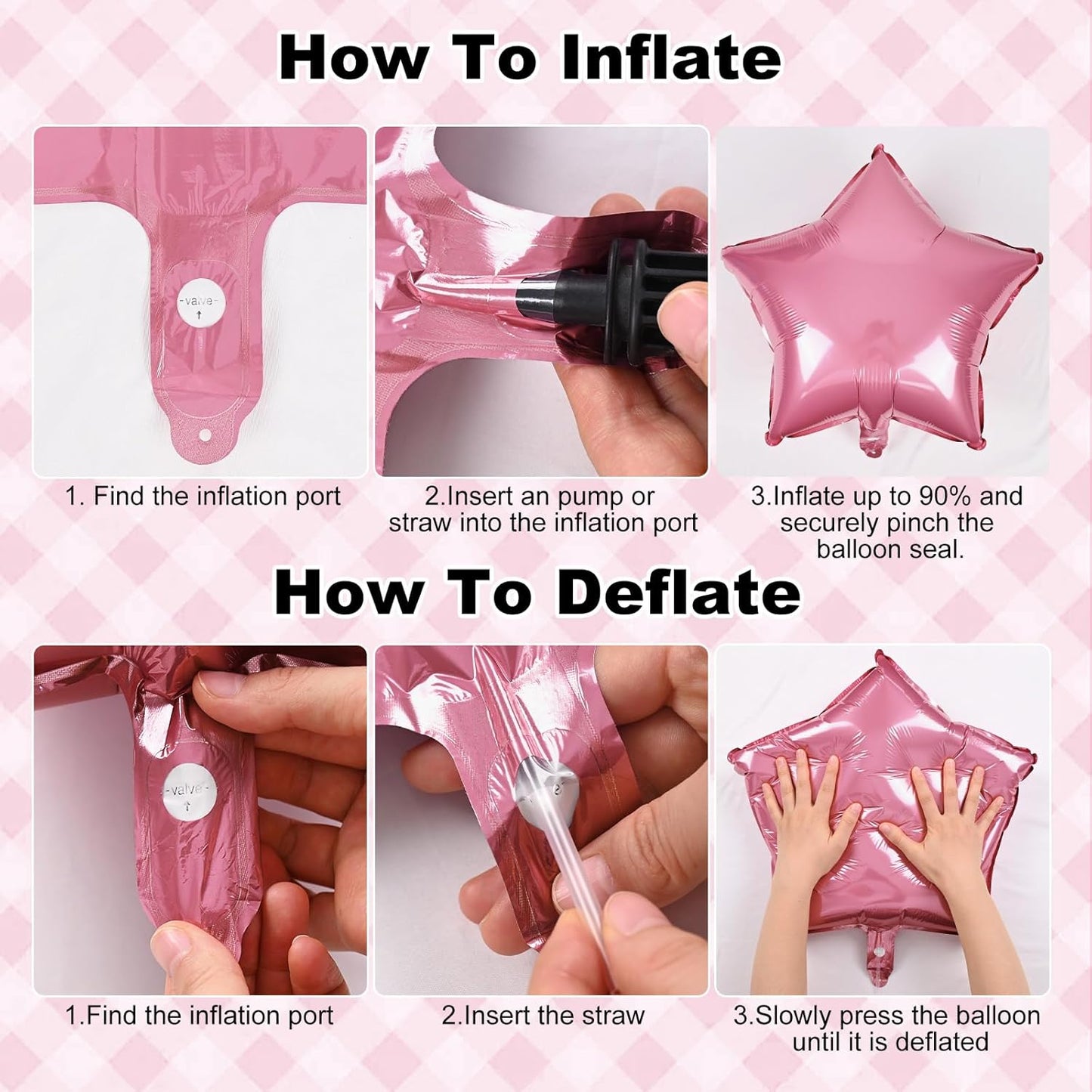 Purple and Pink Balloons Heart Balloons as Princess Birthday Party Decorations, Metallic Magenta Hot Pink Purple Confetti Balloon 18 inch Clear Heart Shape Balloon for Girls Happy Birthday Party Decor