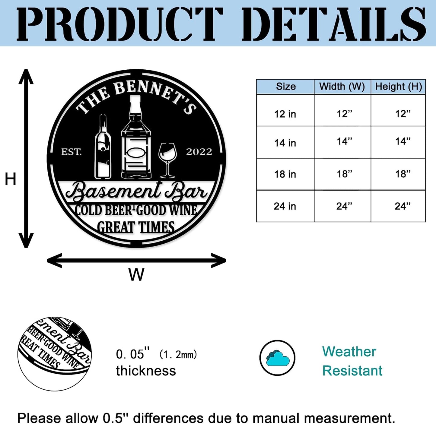 Personalized Bar LED Metal Art Sign Bar Metal Sign Custom Bar Sign Beer Bar Metal Wall Art Beer Mug Cheers Name Sign Bar Pub Decoration