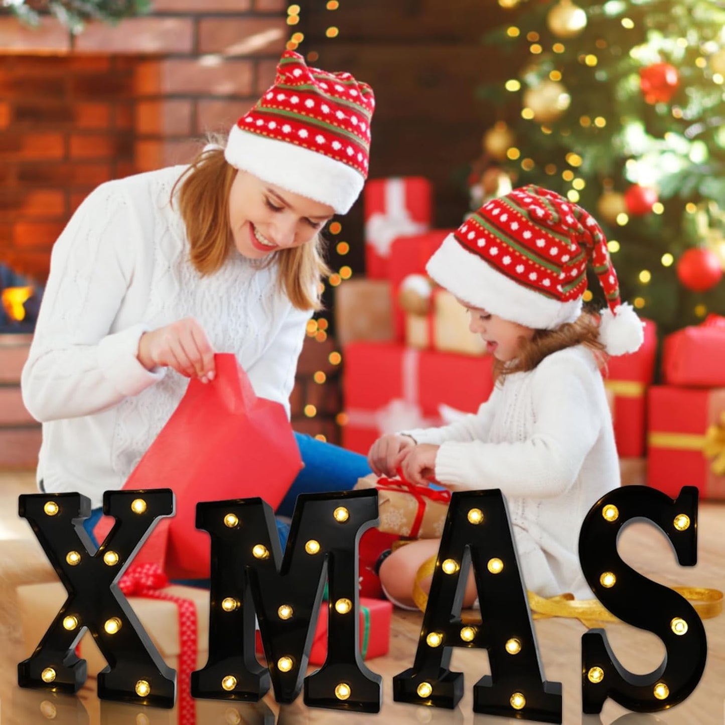 Led Marquee Letters, 8.58 Inch Black Light Up Letters, Small Led Letter Lights, Battery Powered Lighted Letterfor Table, Party, Birthday, Christmas Decor (Black, Letter H)