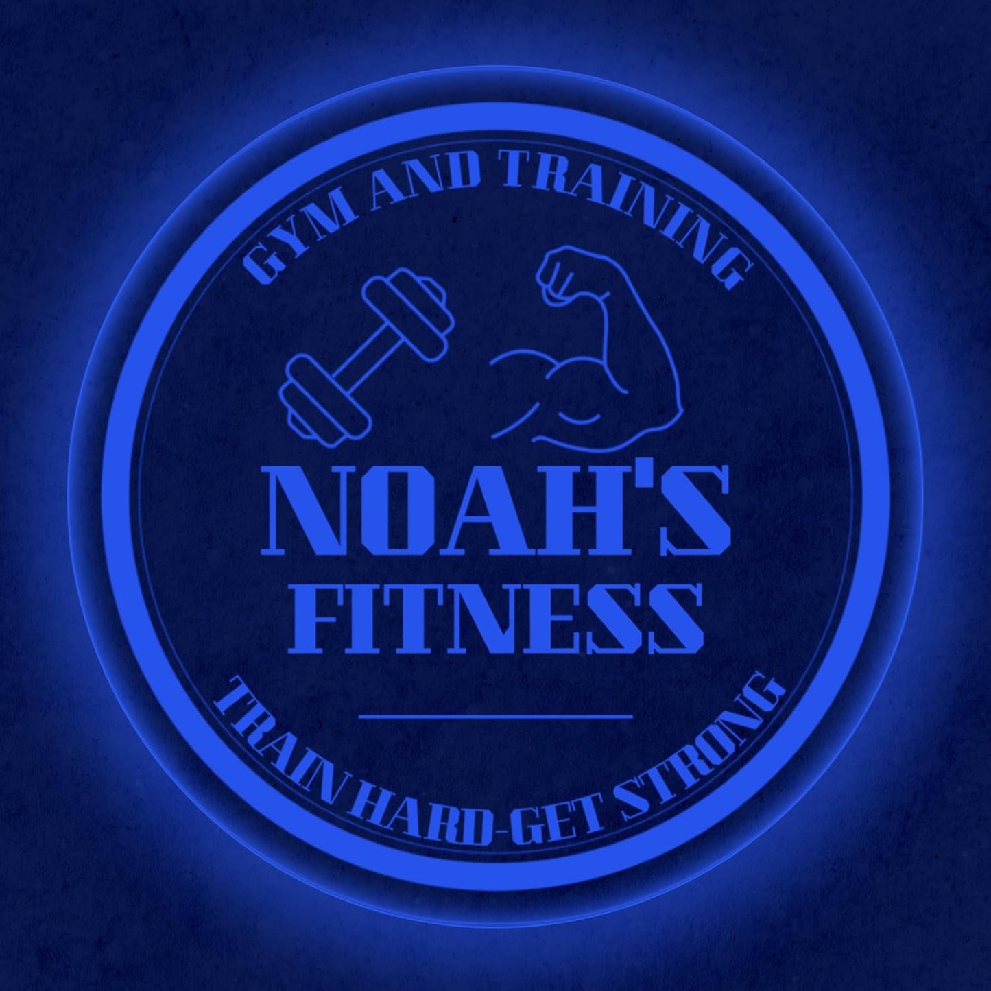Custom Gym LED Sign – Personalized Color Changing Acrylic Wall Decor for Home Gym, Workout Room, or Man Cave (Gym, 16 INCHES)