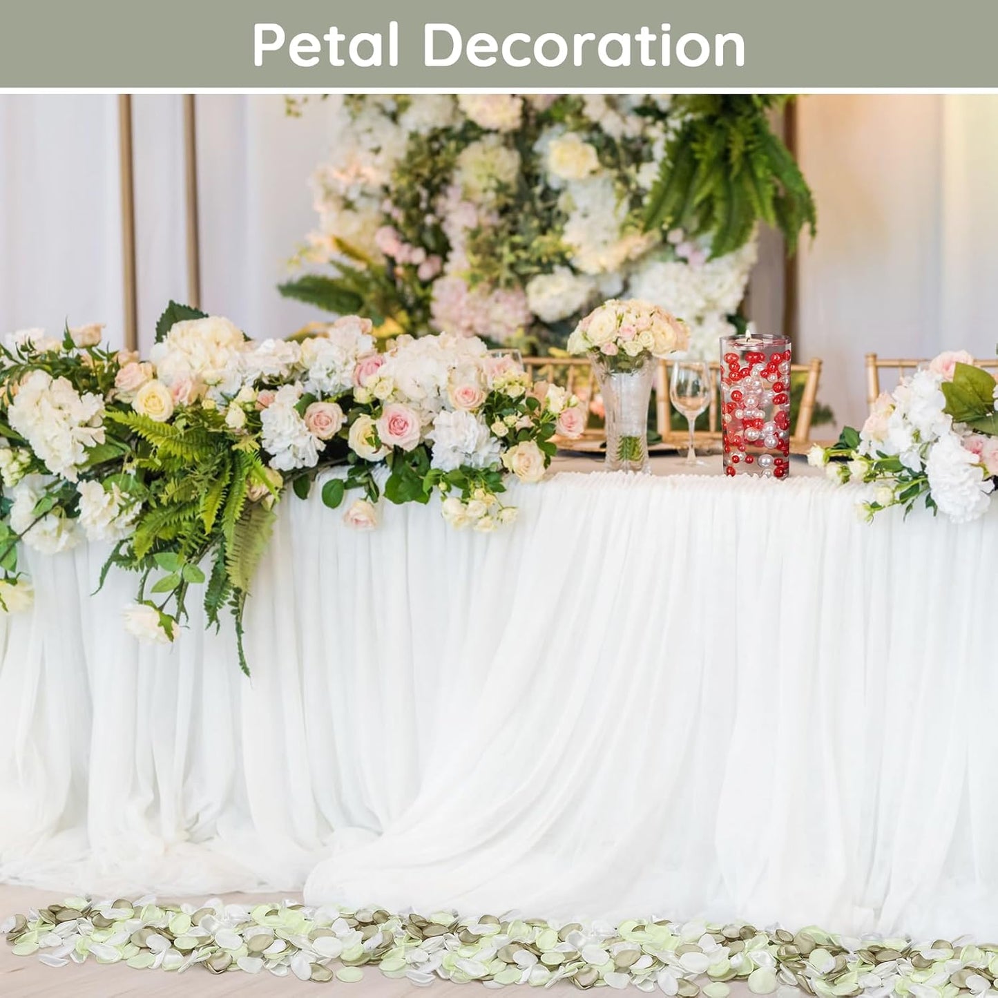 SUREAM Rose Petals for Decoration, Scatter Petals for Wedding Aisle Scatter, Flower Petals Decrations for Dinner Table Centerpieces Flower Girl Basket Birthday Party Romantic Night Home Decor