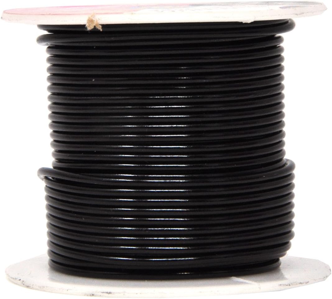 Mandala Crafts 14 Gauge Anodized Aluminum Craft Wire for Jewelry Making – 330 FT Colored Flexible Silver Copper Black Pink Ice Blue Red Wire - Bendable for Bonsai Armature Crafting Sculpting