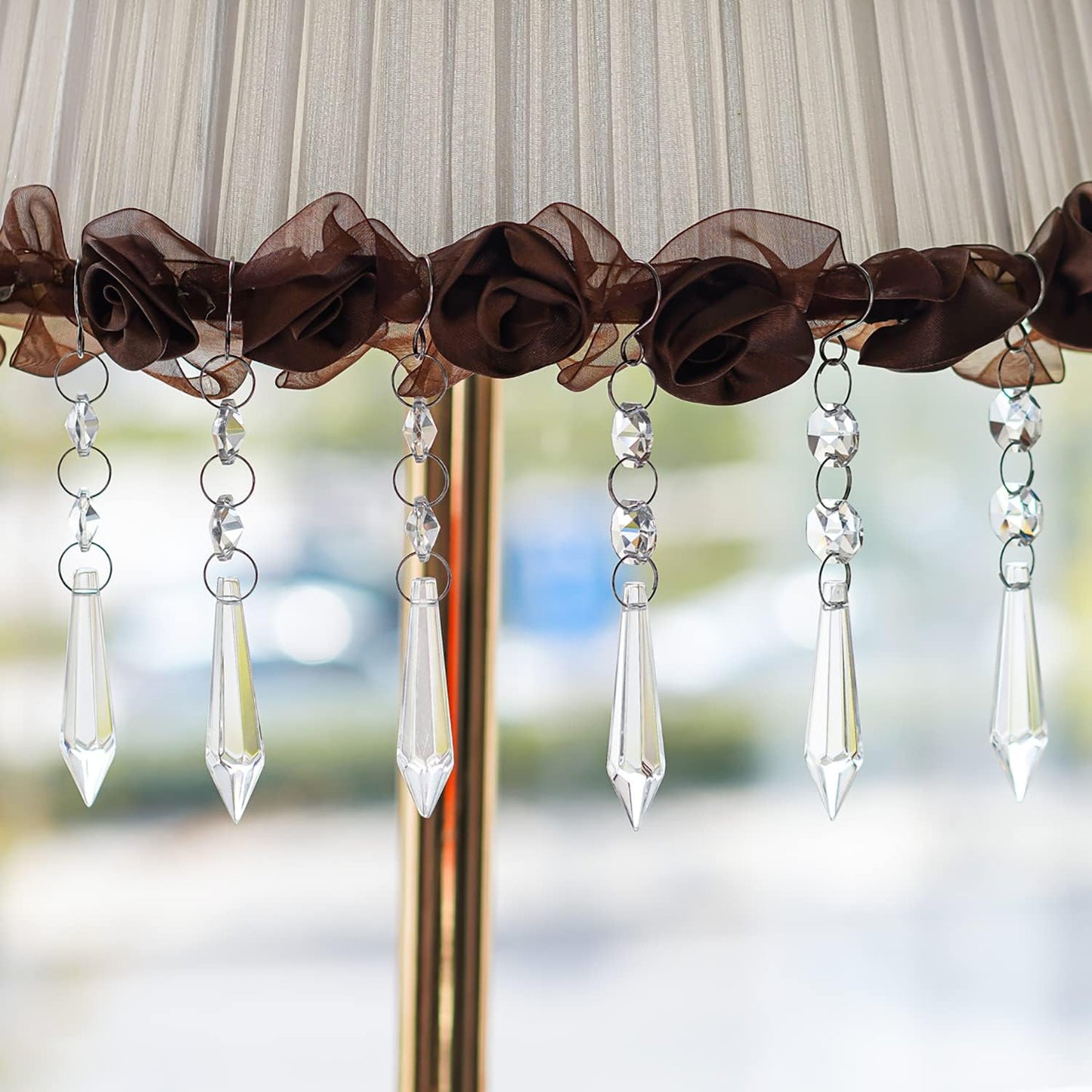 20pcs 55mm Chandelier Icicle Crystal Prism Suncatcher,Clear Chandelier Crystals Replacement,Crystals for Chandeliers with Hooks for Windows Wedding Lamp Decoration