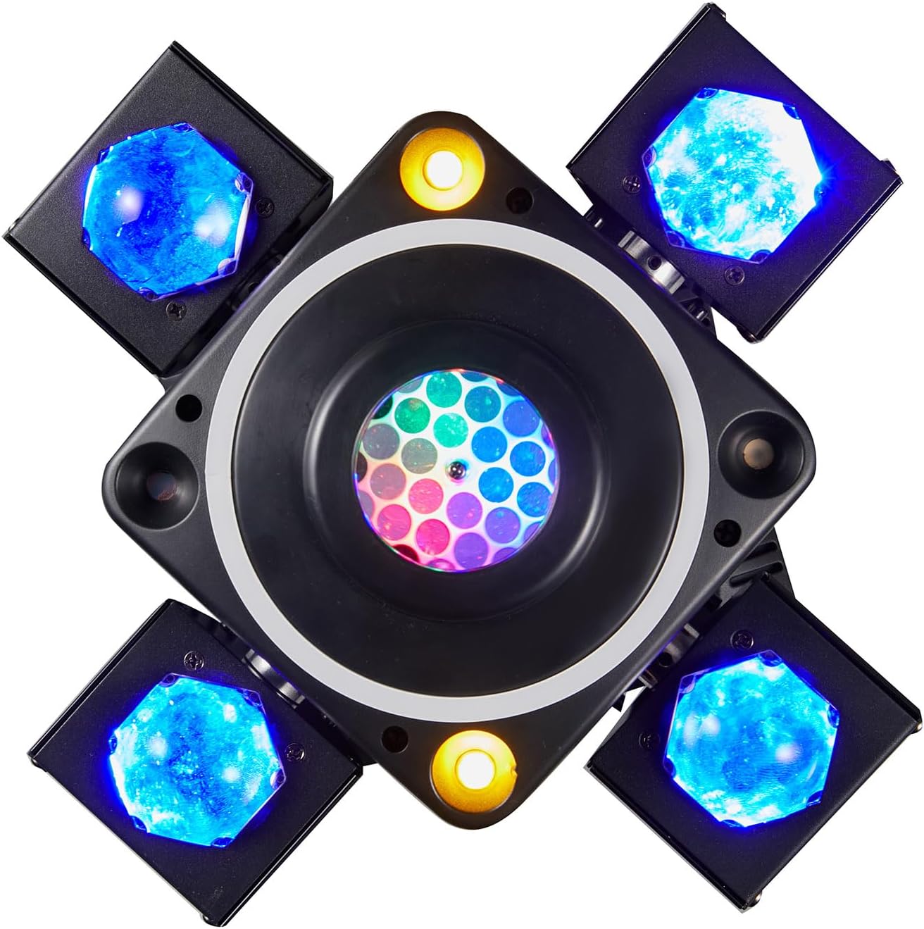 Moving Head Stage Light, LED DJ Lights with DMX512 Controller, Sound Activation, 4pcs 12W RGBW LED Beads,Dimmer Strobe Effect