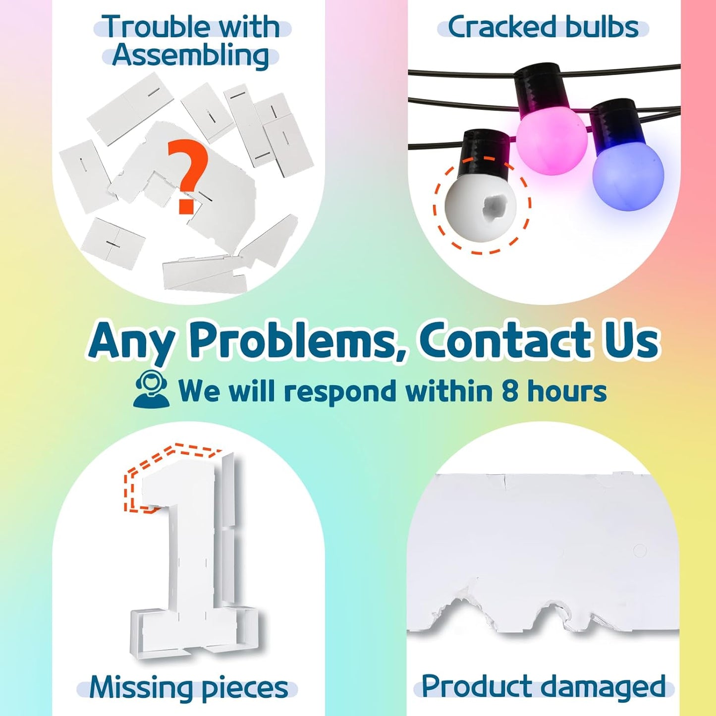 imprsv 3FT Colorful Marquee Numbers,18 Colors Number 7 with Remote, Light Up Numbers Sign for 70th Birthday Decorations Anniversary Party Decor, Pre-Cut Foam Board Kit, Mosaic Sign for Balloon