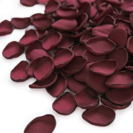 Ling's Moment 200pcs Rose Petals, Silk Flower Petals for Wedding/Aisle/Flower Girl Baskets/Table Centerpiece Décor,etc.Red Burgundy