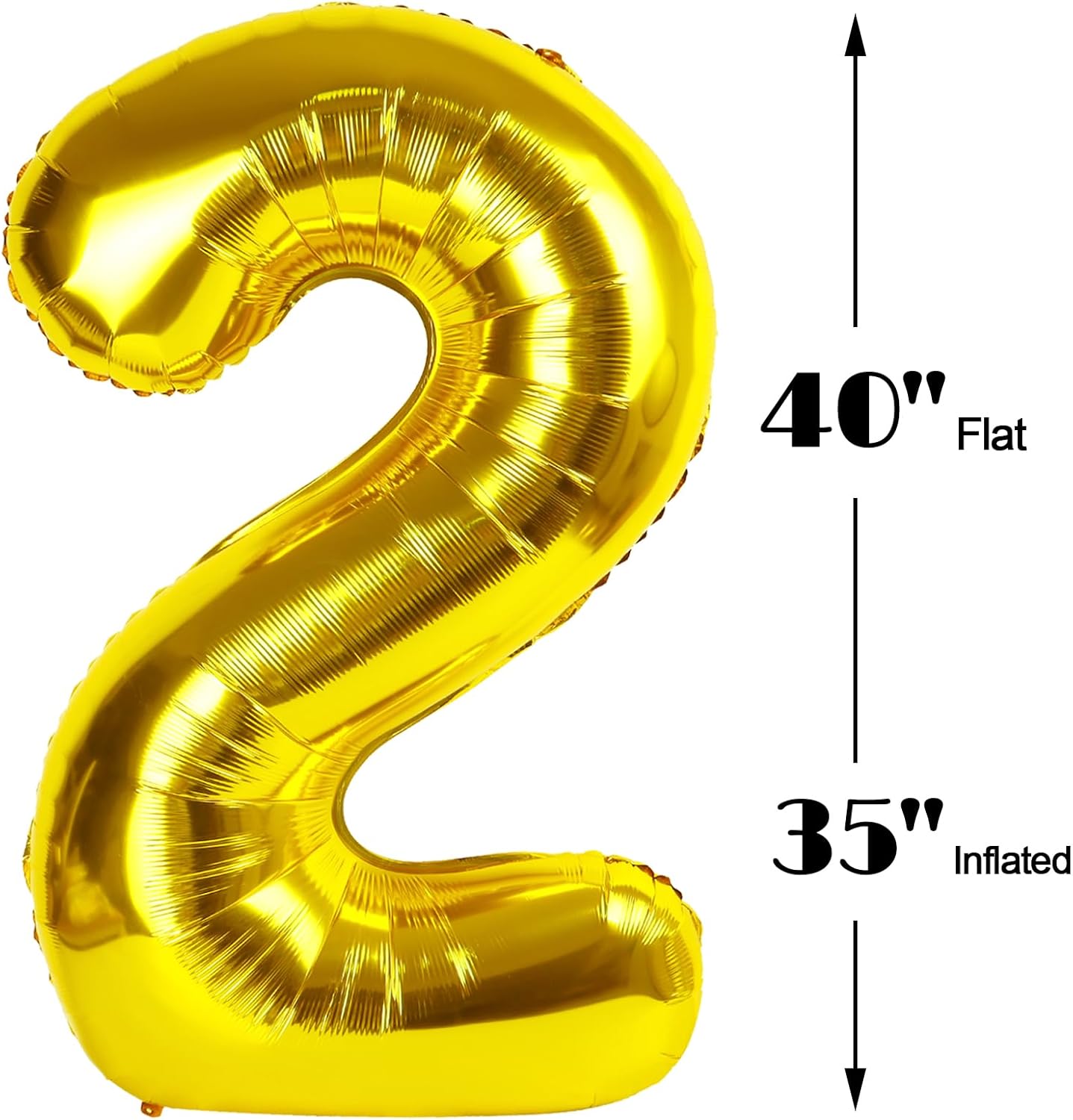 40 Inch Gold 23 32 Large Number Balloon, 23 32 Gold Birthday Party Decorations, Numbers 23 32 Foil Balloons for Anniversary Graduations Celebration Supplies