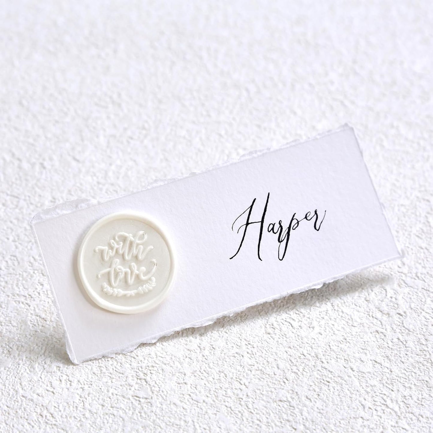 UNIQOOO Pearl White Glue Gun Sealing Wax Sticks for Wax Seal Stamp - Perfect for Wedding Invitations, Snail Mails, Wine Gift Wrapping, Christmas Gift, Pack of 8