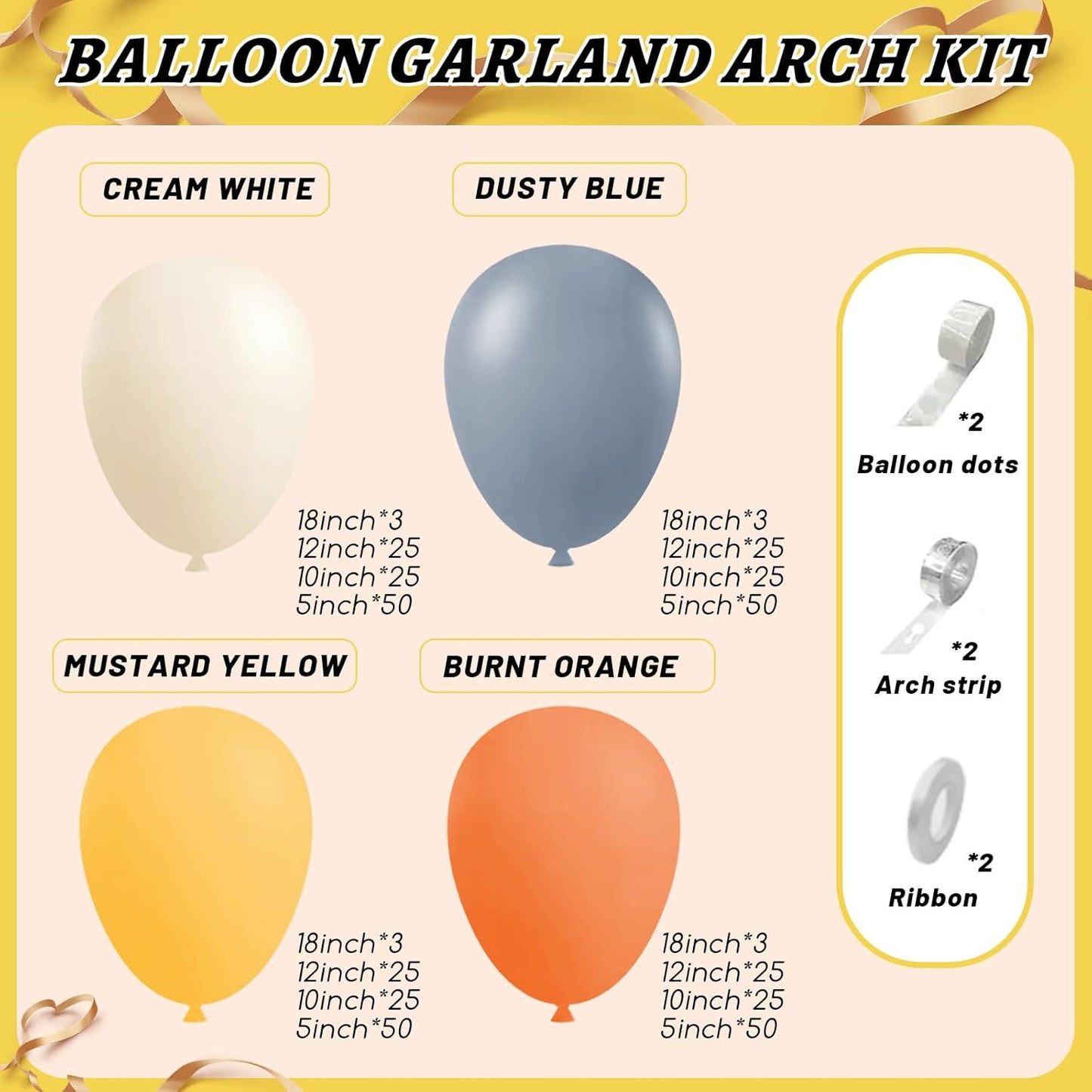 Here Comes the Sun Balloon Garland Arch Kit,412pcs Different Sizes 18 12 10 5 Inch Here Comes the Son Balloon Arch Garland Kit for Boho Retro Here Comes the Son Baby Shower Decor