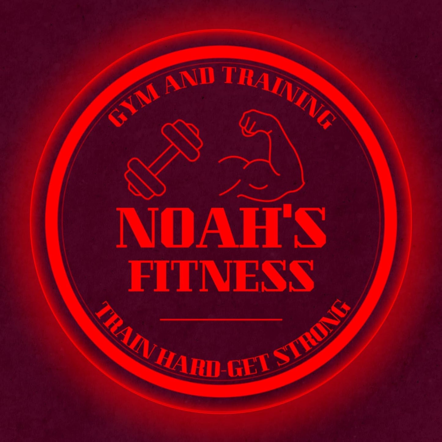 Custom Gym LED Sign – Personalized Color Changing Acrylic Wall Decor for Home Gym, Workout Room, or Man Cave (Gym, 16 INCHES)