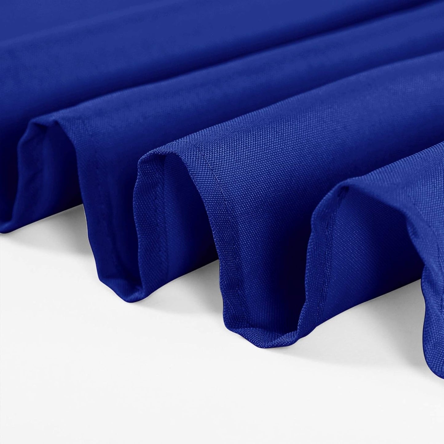 132 inch Round Tablecloth Washable Polyester Table Cloth Decorative Table Cover for Wedding Party Dining Banquet（132 inch,Royal Blue）