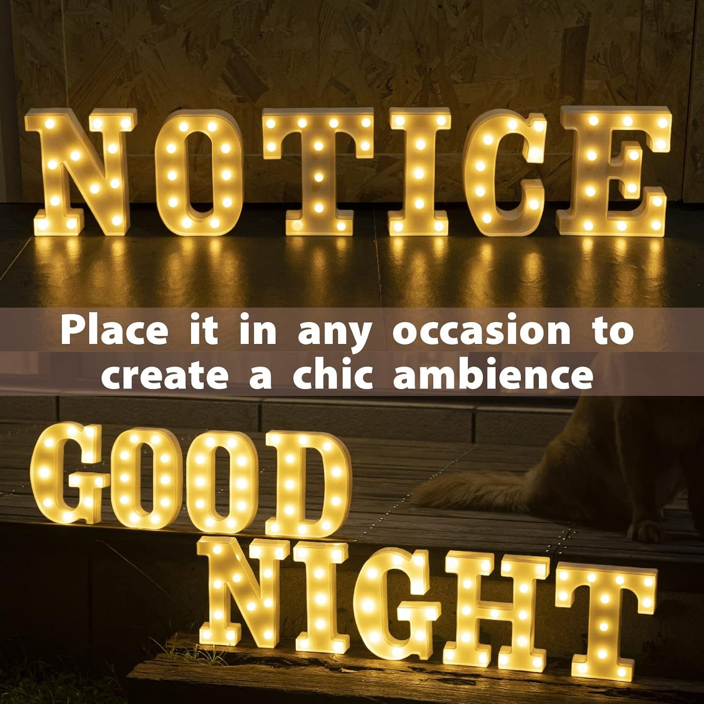 HXWEIYE LED Marquee Letters Lights Sign N, 26 Alphabet 8.57 Inch Light Up Letter and Number 0-9 Number Warm White Led Letters for Bar Party Birthday Home Wedding Décor (9 * 7.6 * 1.8IN)