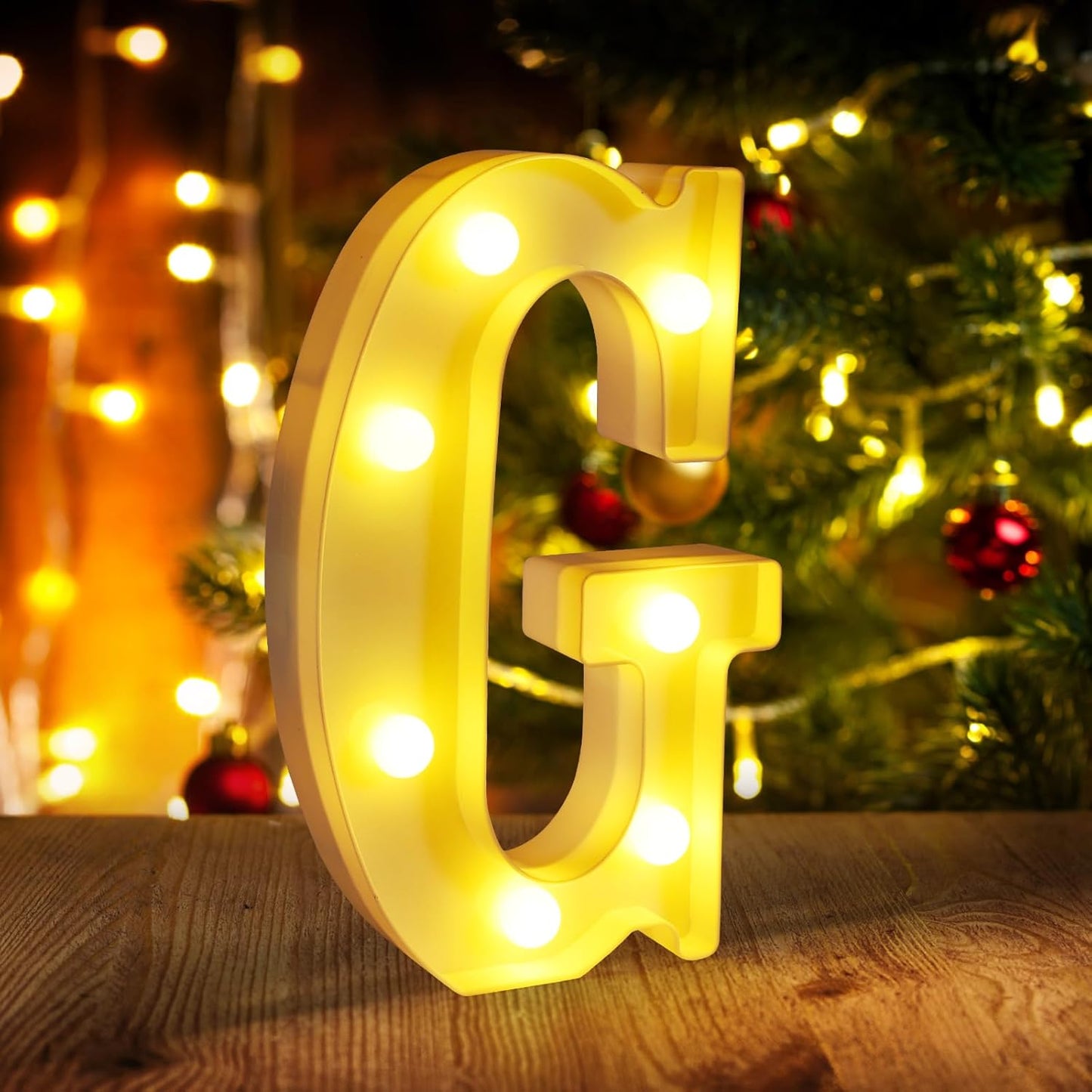 Light Up Letters G,LED Sign Marquee Letters 26 Alphabet for Party Birthday Name,Wedding,Christmas Decorations,Personalized Name Sign Letter for Centerpieces Table and Wall Decor