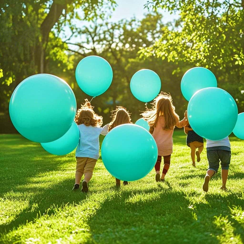 30 Pack Teal Balloons 36 inch Turquoise Latex Giant Balloons for Party Decorations and Events