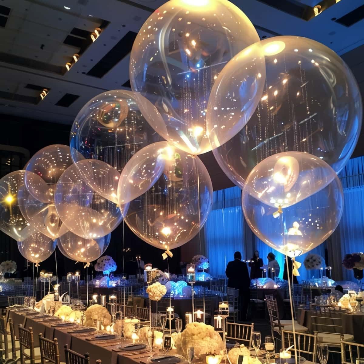 30 Pack Clear Balloons 36 Inch Clear Latex Party Large Balloon Bulk for Various Party Events Decorations