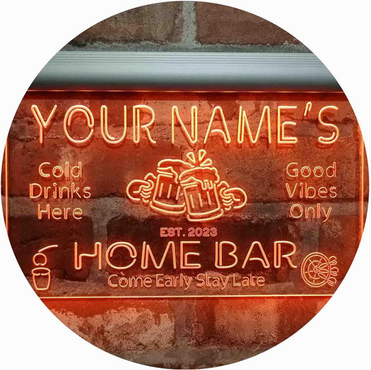 ADVPRO Personalized Your Name Custom Home Bar Beer Established Year Single Color LED Neon Sign 12 x 8.5 Inches st4s32-p11-tm-o