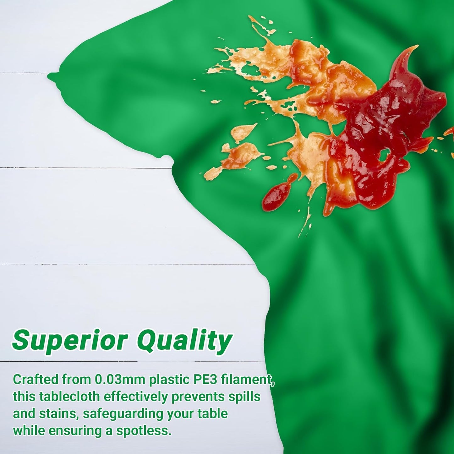 4 PCS Plastic Tablecloths for Rectangle Tables, 54 x 108 Inches Baptism Decorations, Waterproof and Leakproof Picnic Table Cover for Bachelorette Party, Colorful Tablecloth Adaptable to Every Table