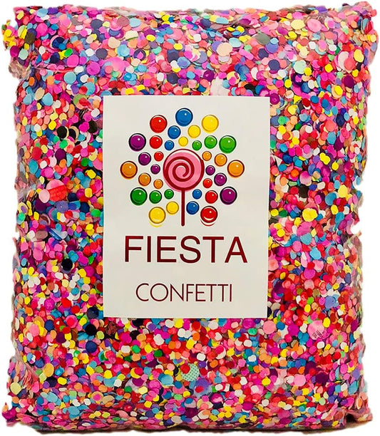 Fiesta Confetti.Value Mexican Colorful Paper Confetti. Jumbo Bag .95lb/425gr.
