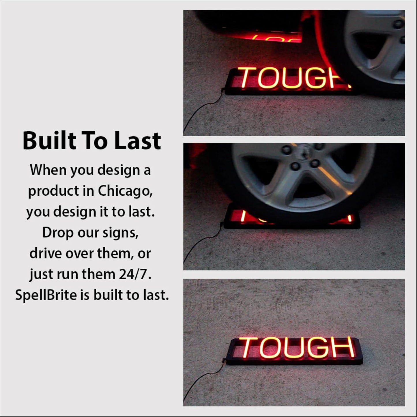 SpellBrite GROWLERS Sign | Beer-Related Sign with Neon Look, Green LED Light Source | 33.0" x 6.3"