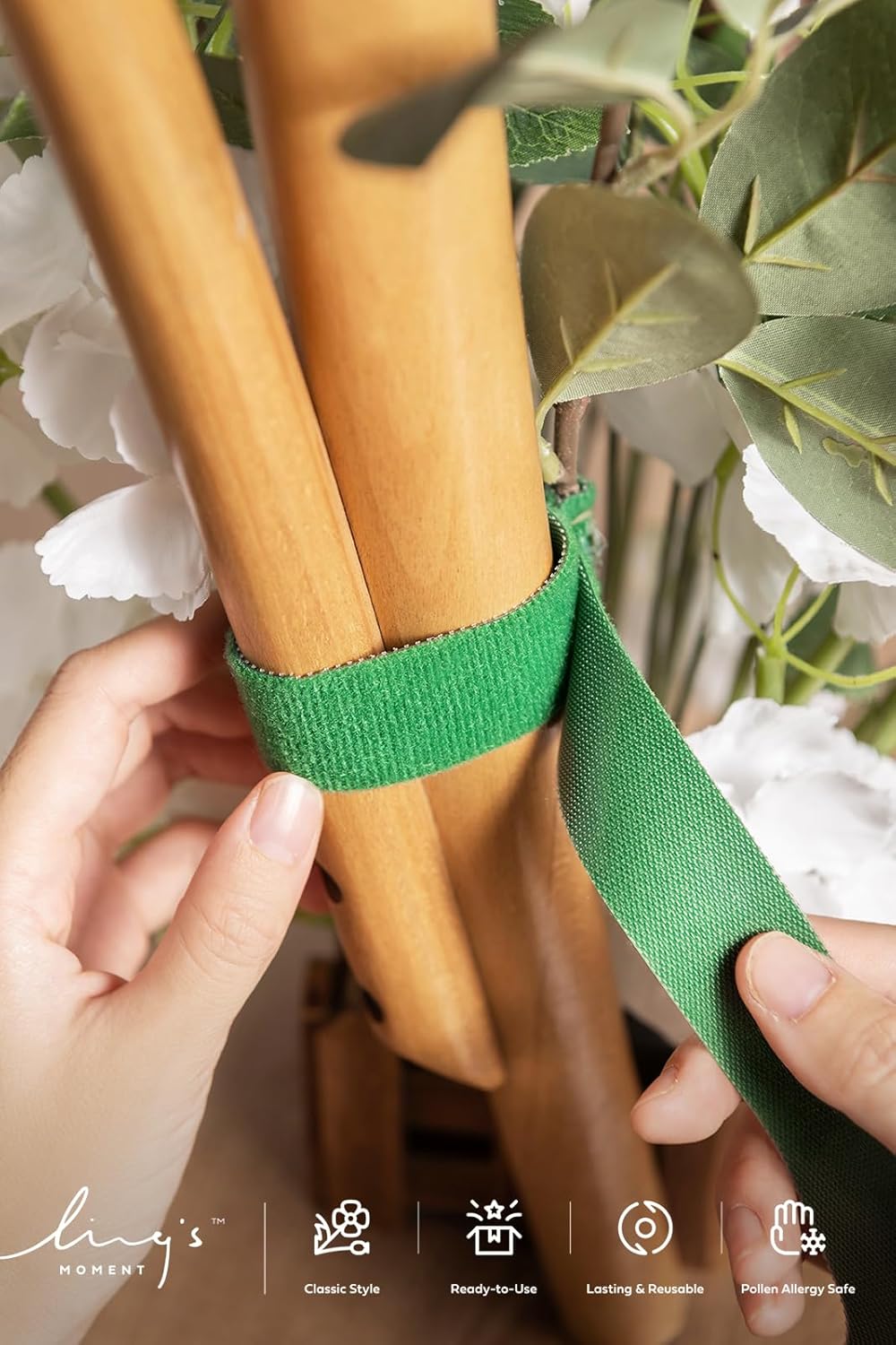 Ling's Moment 17.5" Tall Standing Artificial Flowers Arrangements 4pcs Fall Wedding Aisle Runner Chair Decorations Burgundy & Navy Blue Centerpieces for Ceremony Reception Rose Floral Party Outdoor