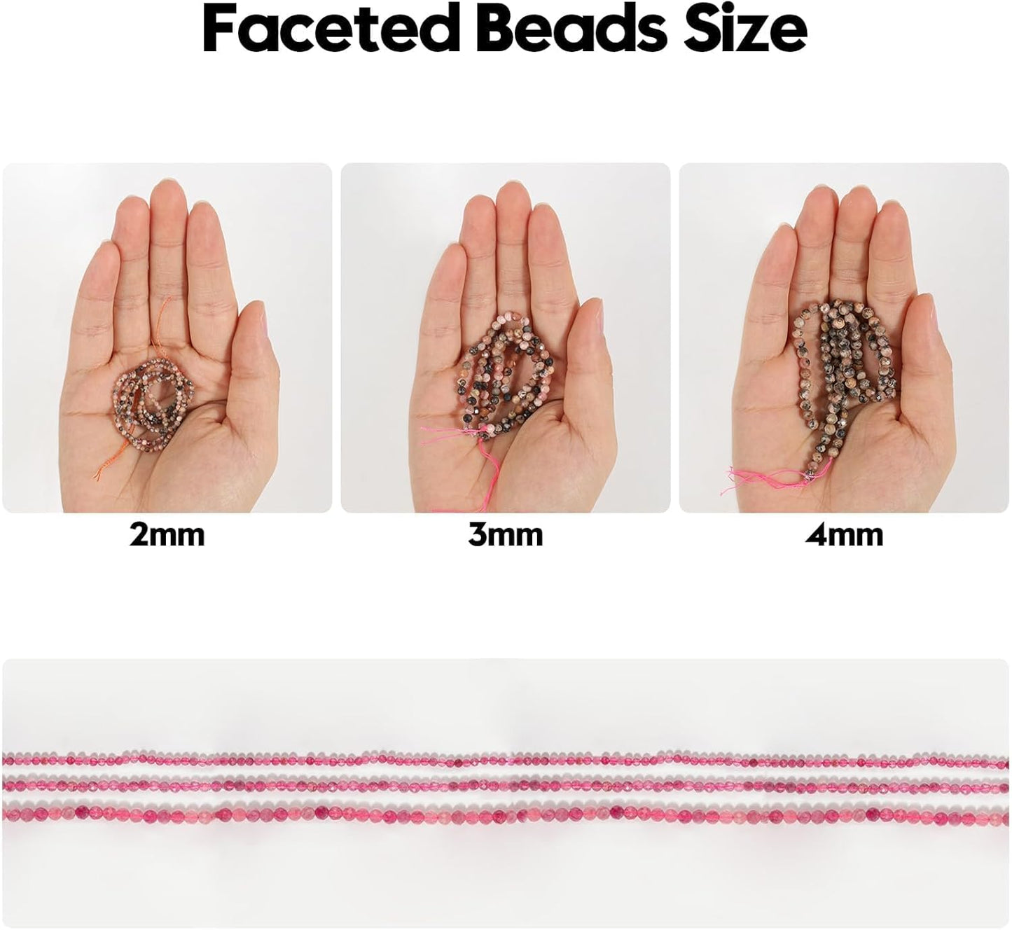 Song Xi 120pcs 3mm Natural Golden Sandstone Gemstone Beads Faceted Round Loose Stone Beads for Jewelry Making