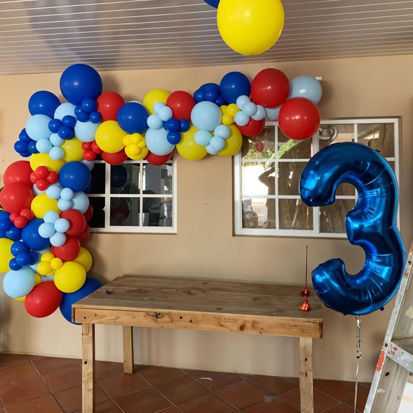 Red Green Blue Balloons, 60pcs Circus Carnival Balloons, Star Colorful Confetti Gold Long Balloon With Lightning Foil Balloon For Birthday Baby Shower Circus Carnival Theme Party Wedding Decoration