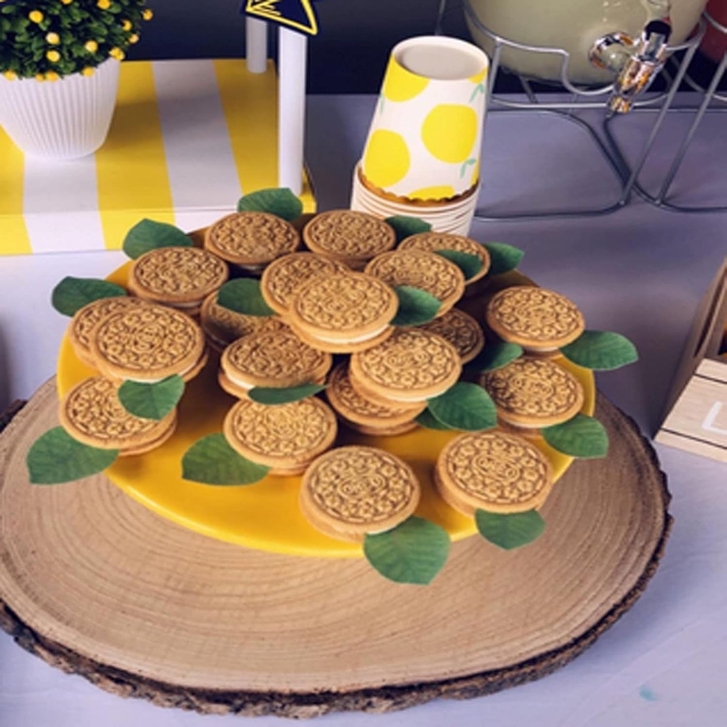 GEORLD 24Pcs Edible Cake & Cupcake Toppers Green Leaves Decoration …