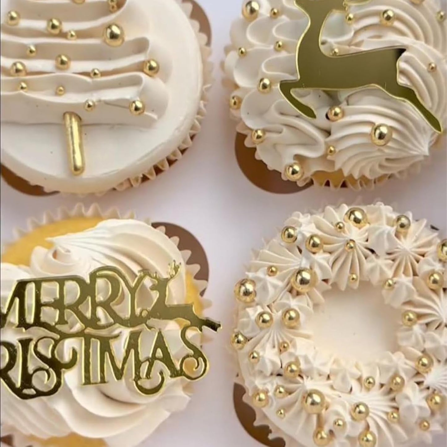 Sentovac 7mm Gold Pearl Sprinkles Edible Cake Decorating Sugar Candy Cookie Cake Cupcake Topper Ice Cream Baking Decorations Halloween Christmas Valentines Wedding Supplies