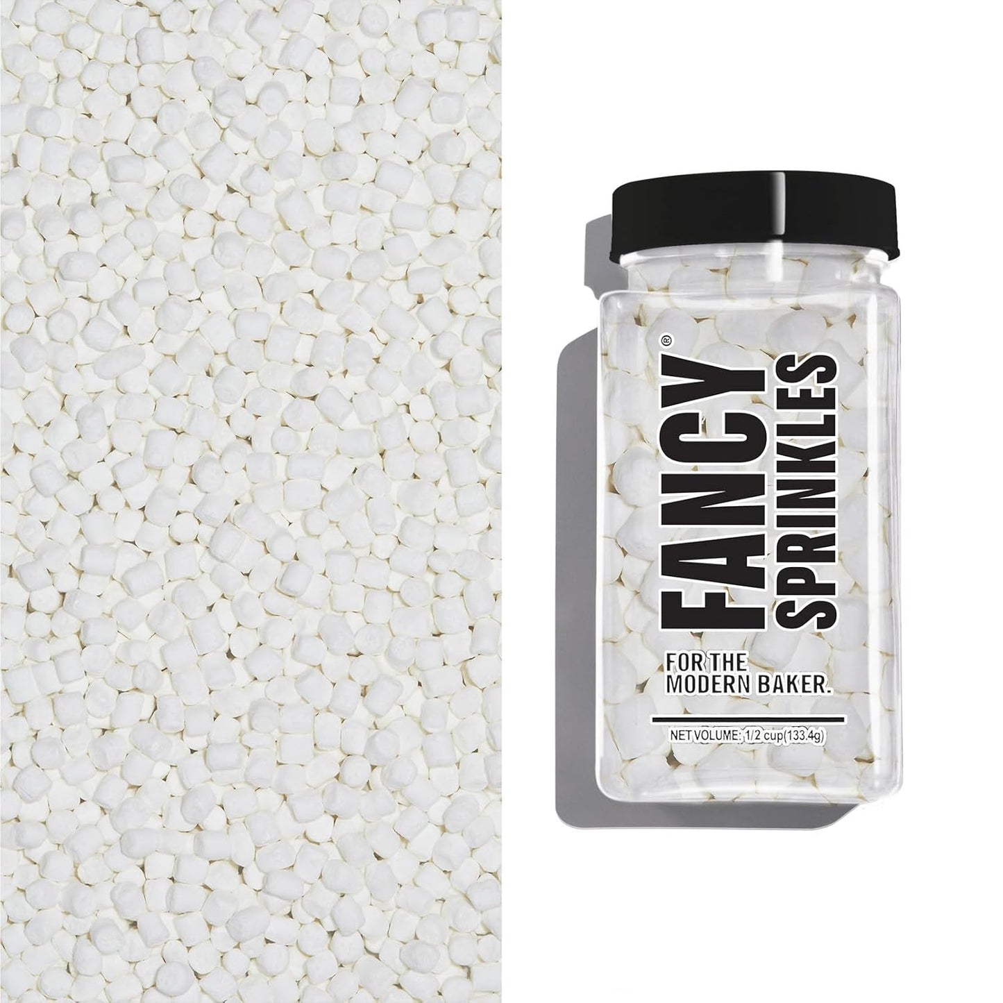 Fancy Sprinkles Fancy Fluff Dessert Decorating Mini Marshmallow Bits Sprinkles (0.5c)