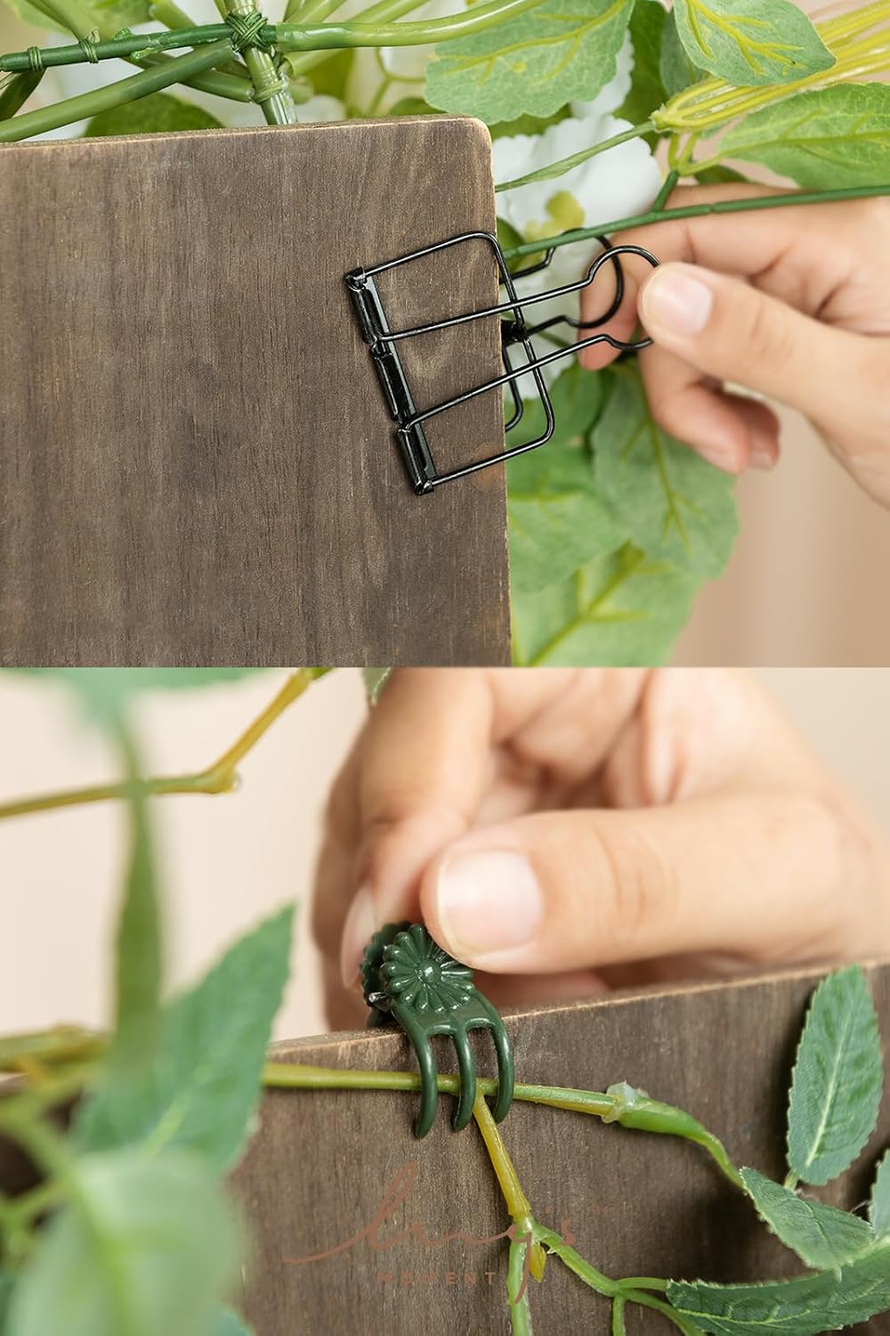 Ling's Moment 2pcs Wedding Flowers Garland Artificial Floral Swag Arch Decorations Rose Greenery Arrangements White & Sage Ceremony Reception Garden Easel Wall Entryway Outdoor board(NOT Include Sign)